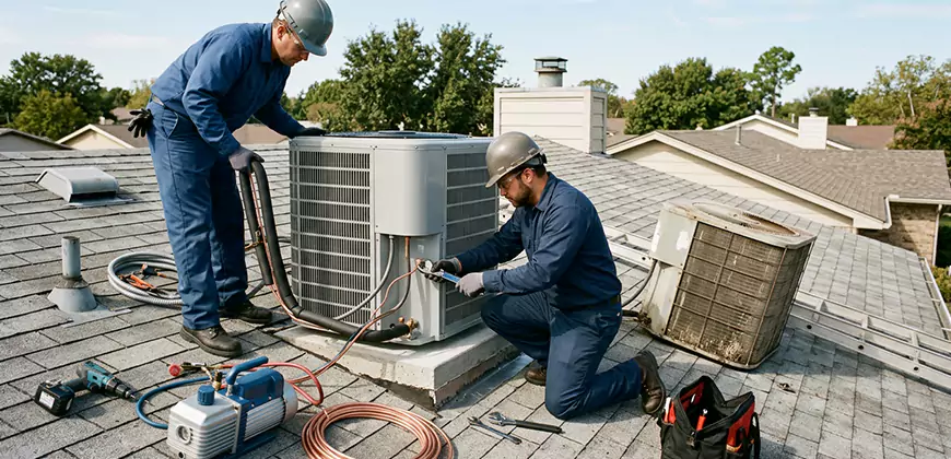 Condensing Unit Installation in Estero