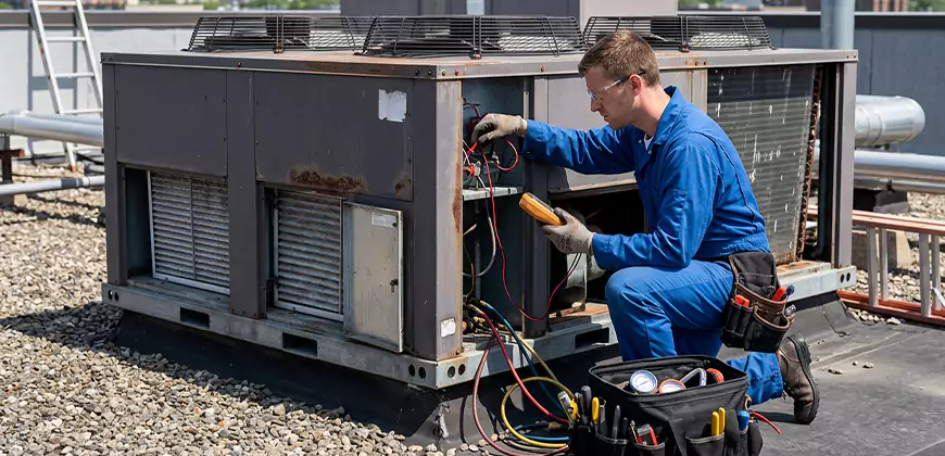 Package Unit Maintenance in Estero